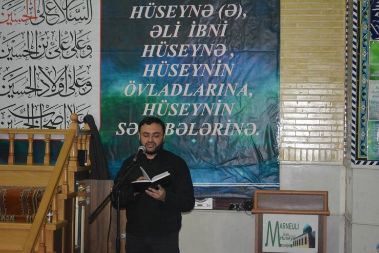 İmam Hüseyn (ə) məscidində ərbəin (qırx) mərasimi keçirildi (Foto)