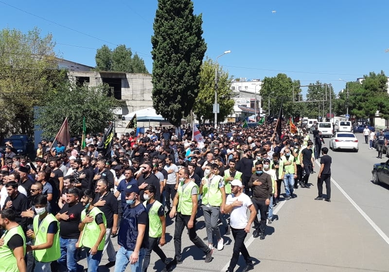 İzdihamlı "Tasua" yürüşü keçirildi (Foto-Video)