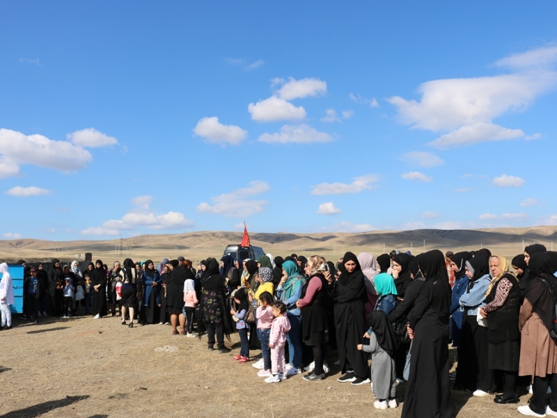 Peyğəmbərin (s) səhabəsi Hz.Qeysin (r.ə) ziyarətgahında Ərbəin mərasimi... (Foto)