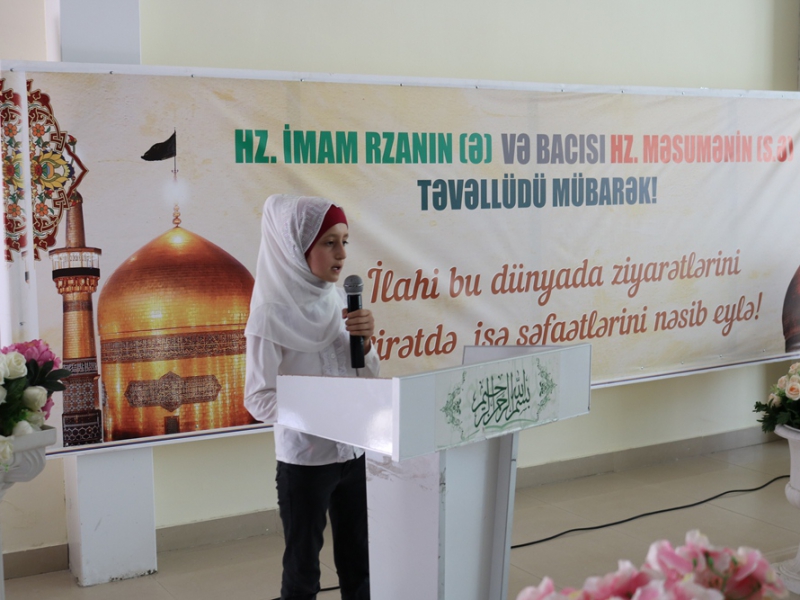 İmam Rzanın (ə) və Hz. Məsumənin (s.ə) mübarək mövludları münasibəti ilə mövlud tədbiri keçirildi (Foto)