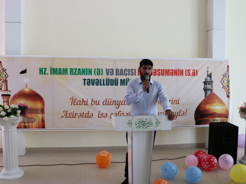 İmam Rzanın (ə) və Hz. Məsumənin (s.ə) mübarək mövludları münasibəti ilə mövlud tədbiri keçirildi (Foto)