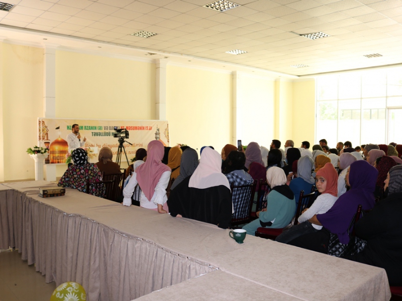 İmam Rzanın (ə) və Hz. Məsumənin (s.ə) mübarək mövludları münasibəti ilə mövlud tədbiri keçirildi (Foto)