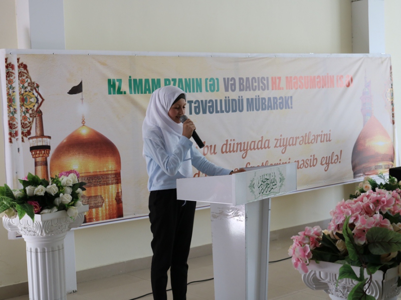 İmam Rzanın (ə) və Hz. Məsumənin (s.ə) mübarək mövludları münasibəti ilə mövlud tədbiri keçirildi (Foto)