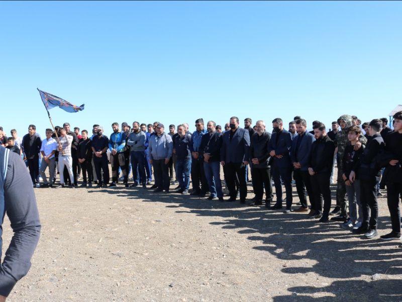 Peyğəmbərin (s) səhabəsinin ziyarətgahında Ərbəin mərasimi (Foto)