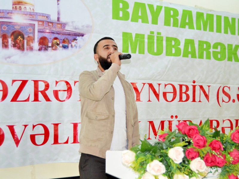 Hz. Zeynəbin (s.ə) təvəllüdü münasibəti ilə tədbir keçirildi (Foto)