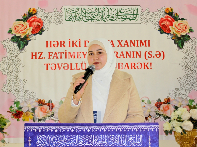 HZ.FATİMEYİ ZƏHRANIN (S.Ə) TƏVƏLLÜDÜ MÜNASİBƏTİ İLƏ MƏRASİM TƏŞKİL OLUNUB (Foto)