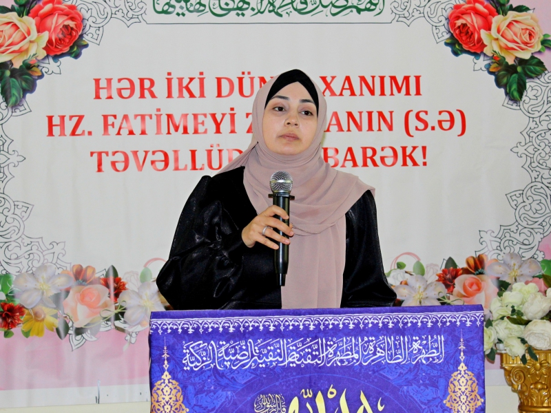 HZ.FATİMEYİ ZƏHRANIN (S.Ə) TƏVƏLLÜDÜ MÜNASİBƏTİ İLƏ MƏRASİM TƏŞKİL OLUNUB (Foto)