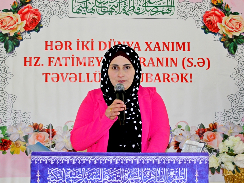 HZ.FATİMEYİ ZƏHRANIN (S.Ə) TƏVƏLLÜDÜ MÜNASİBƏTİ İLƏ MƏRASİM TƏŞKİL OLUNUB (Foto)