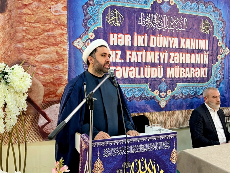 Marneulidə "Həzrəti Fatimeyi-Zəhranın (s.ə) şəxsiyyət və məqamı" mövzusunda seminar keçirildi (Foto)