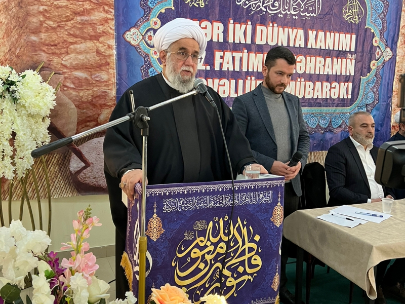 Marneulidə "Həzrəti Fatimeyi-Zəhranın (s.ə) şəxsiyyət və məqamı" mövzusunda seminar keçirildi (Foto)