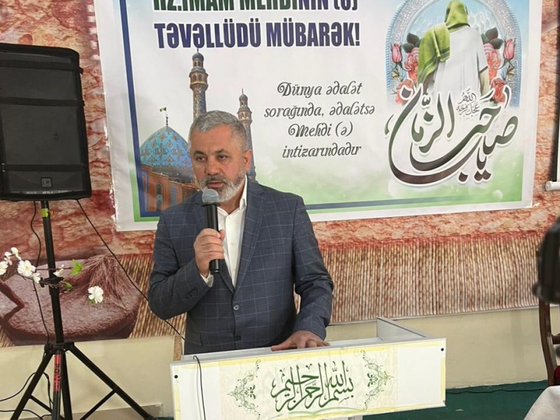 İmam Məhdi (ə.f) təvəllüd günü münasibəti ilə tədbir keçirildi (Foto)